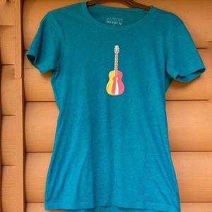 National white water center guitar paddle T-shirt